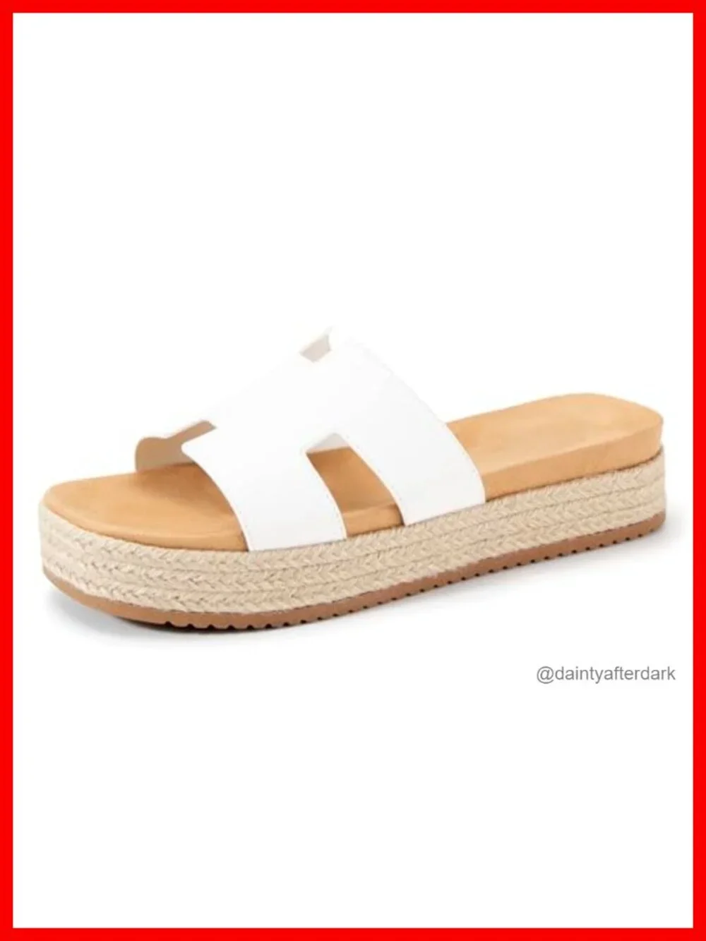 Women's Platform Wedge H-Band Espadrilles Sandals Slip-On Open Toe Beach Summer